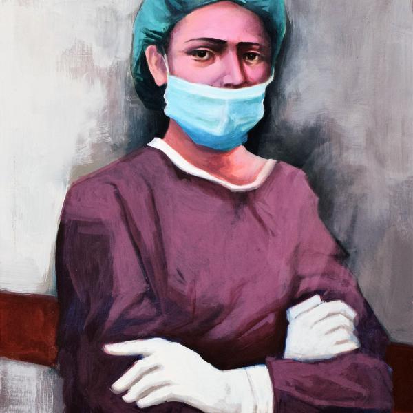 Καγκαράς Βασίλειος, Ευθύνη, 2019, ακρυλικό, 0,70Χ0,95μ