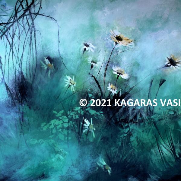 6Kagaras Vasileios b, Ascension of the soul, 2021, acrylic, 0,77X1,12m