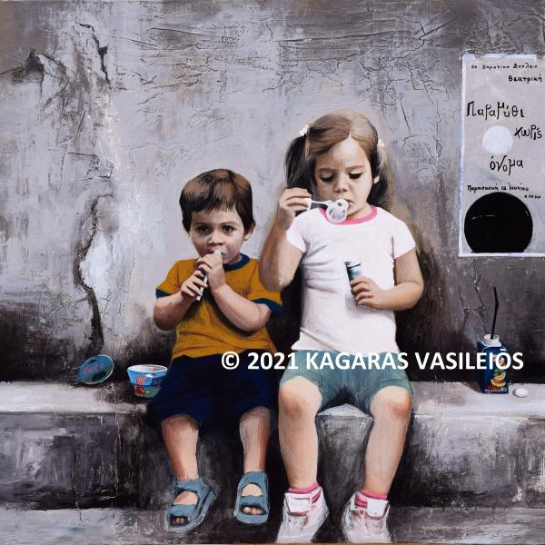 7Kagaras Vasileios b, Fairy tale with out name, 2021, acrylic, 0,79X1,09m