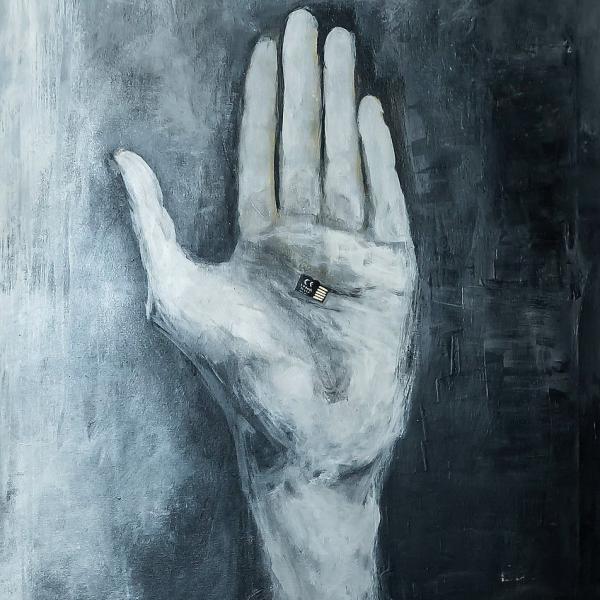 Kagaras Vasileios, Data2, 2017, acrylic, 0,60X0,80m