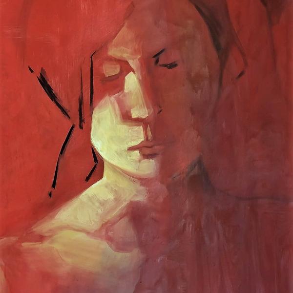 Kagaras Vasileios, Distrust, 2017, acrylic, 0,50X0,75m