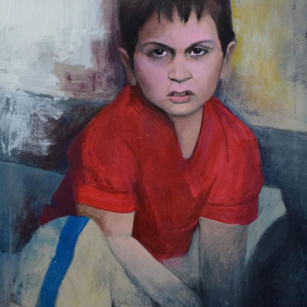 Kagaras Vasileios, Anger, 2019, acrylic, 0,55X0,80m