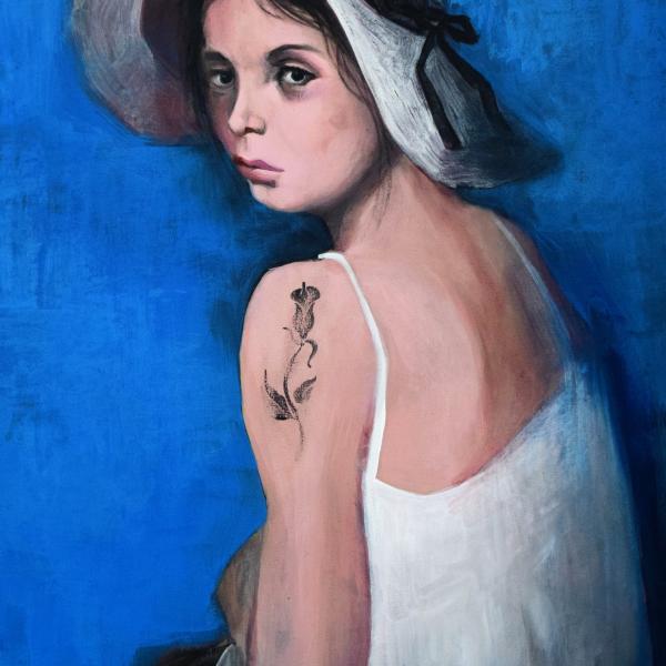 Kagaras Vasileios, Search for femininity, 2019, acrylic, 0,66Χ0,86m